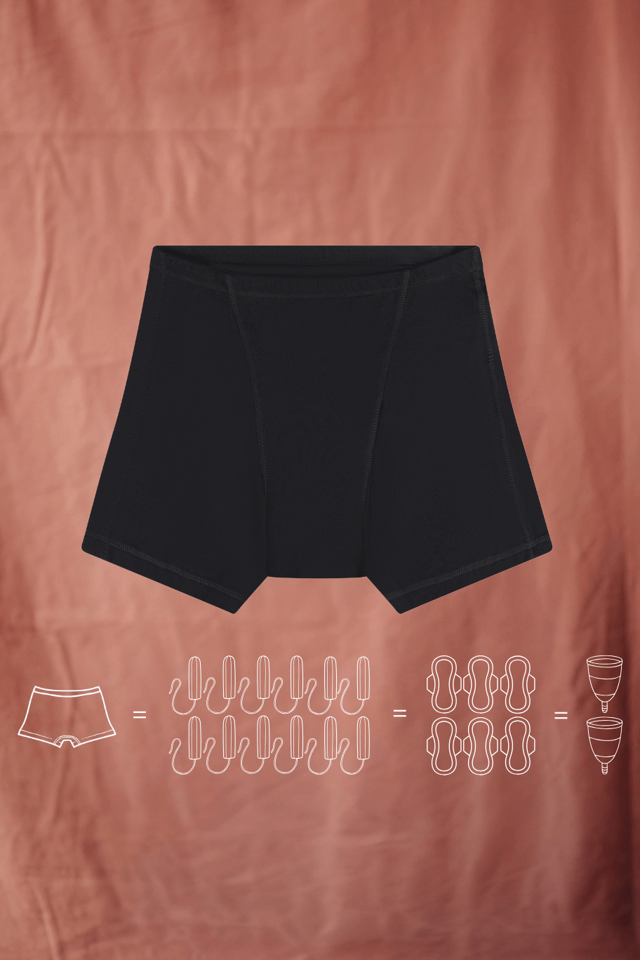 Bokserki menstruacyjne high na obfity okres