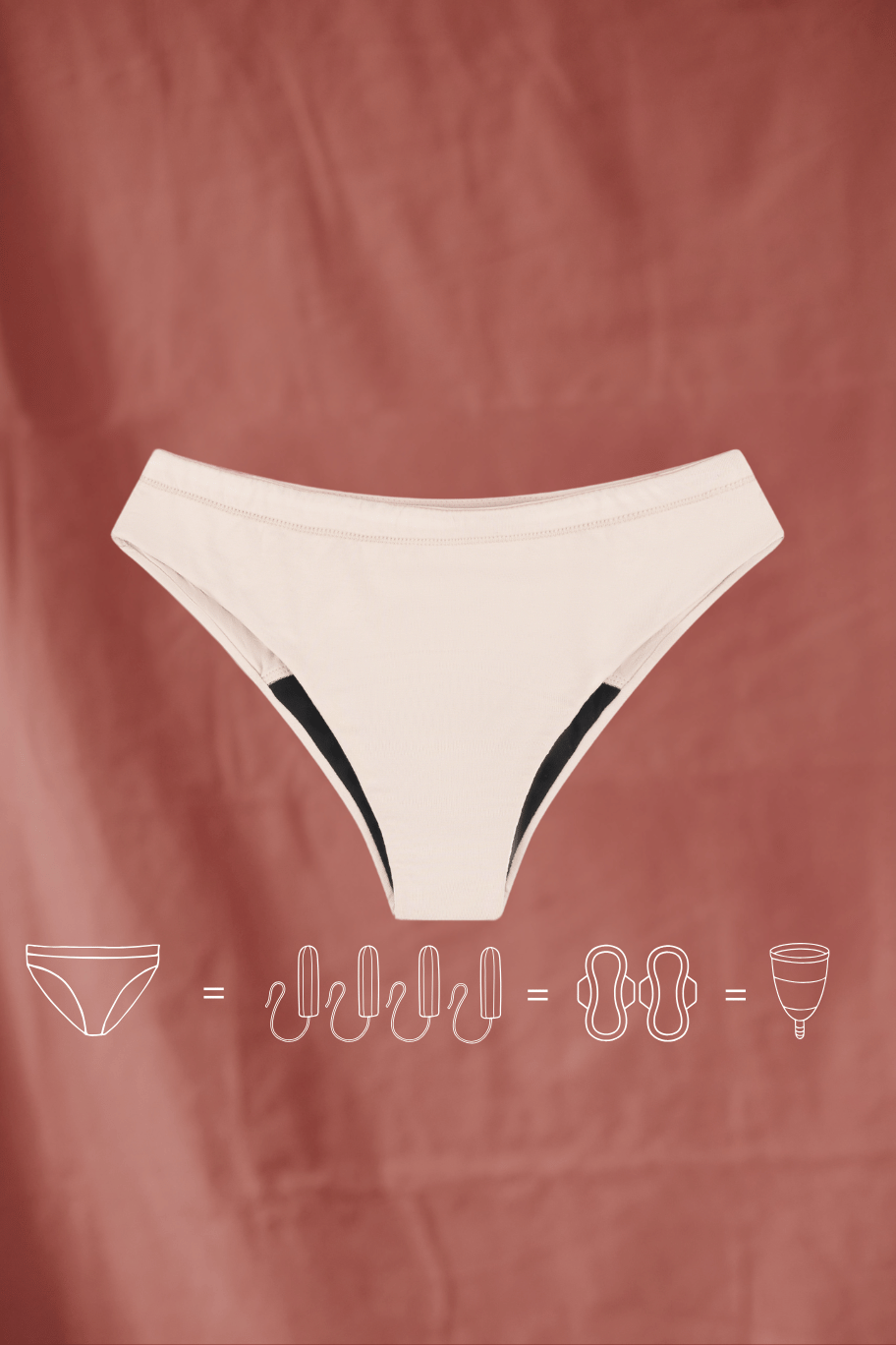 Majtki menstruacyjne hi-cut medium