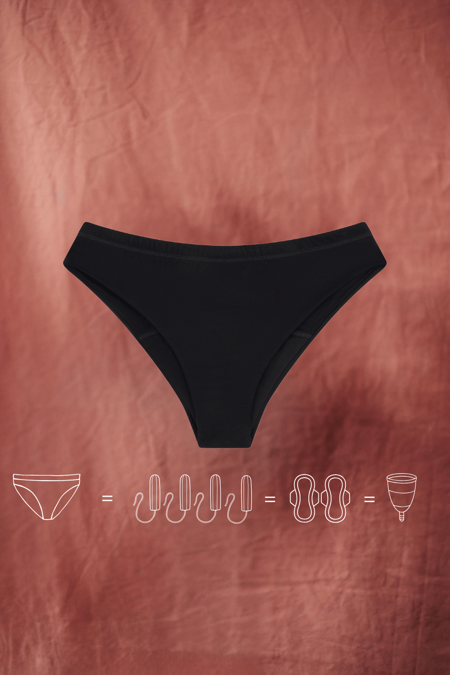 Majtki menstruacyjne hi-cut medium