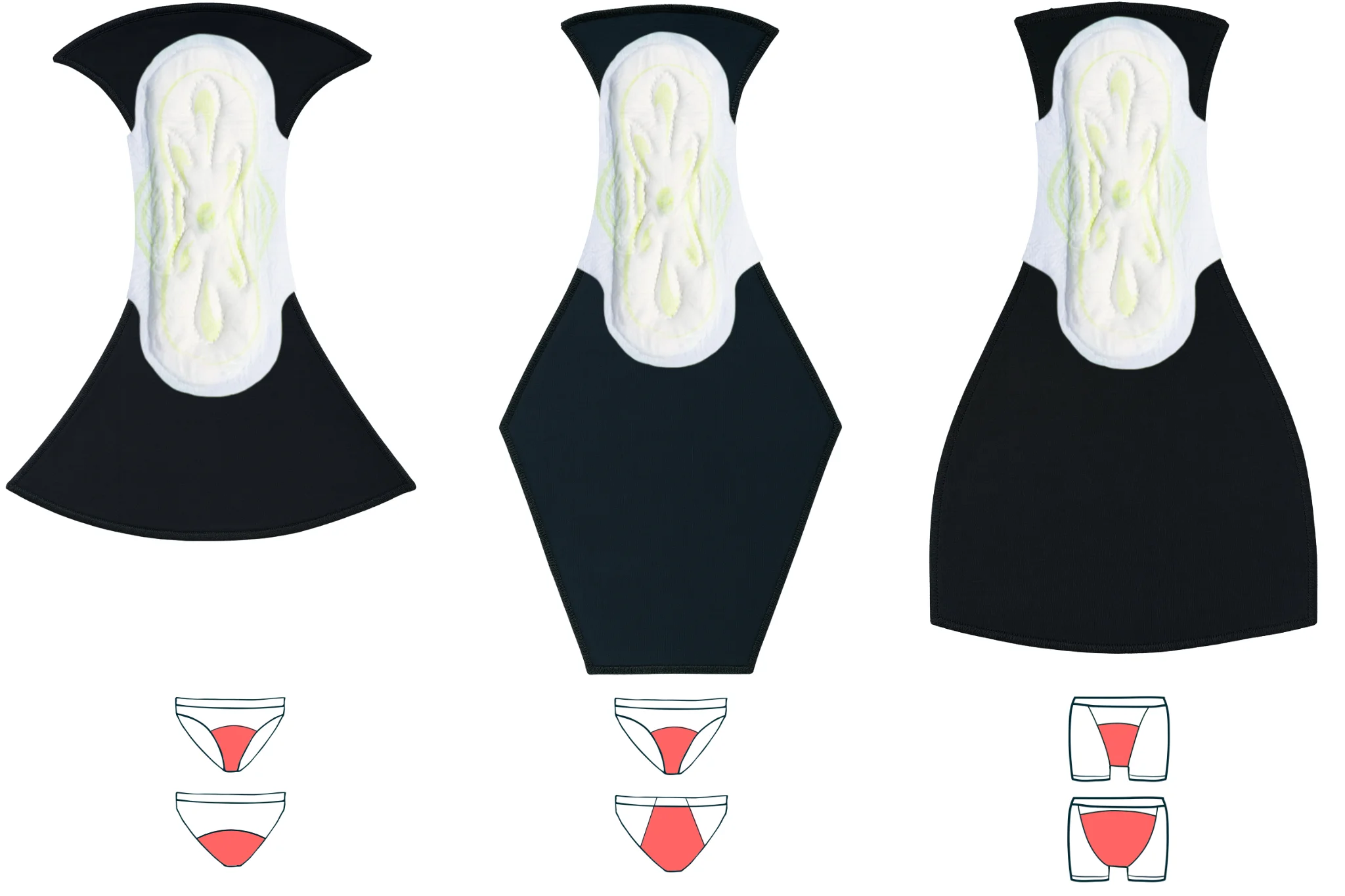 majtki menstruacyjne porównanie do normalnej podpaski