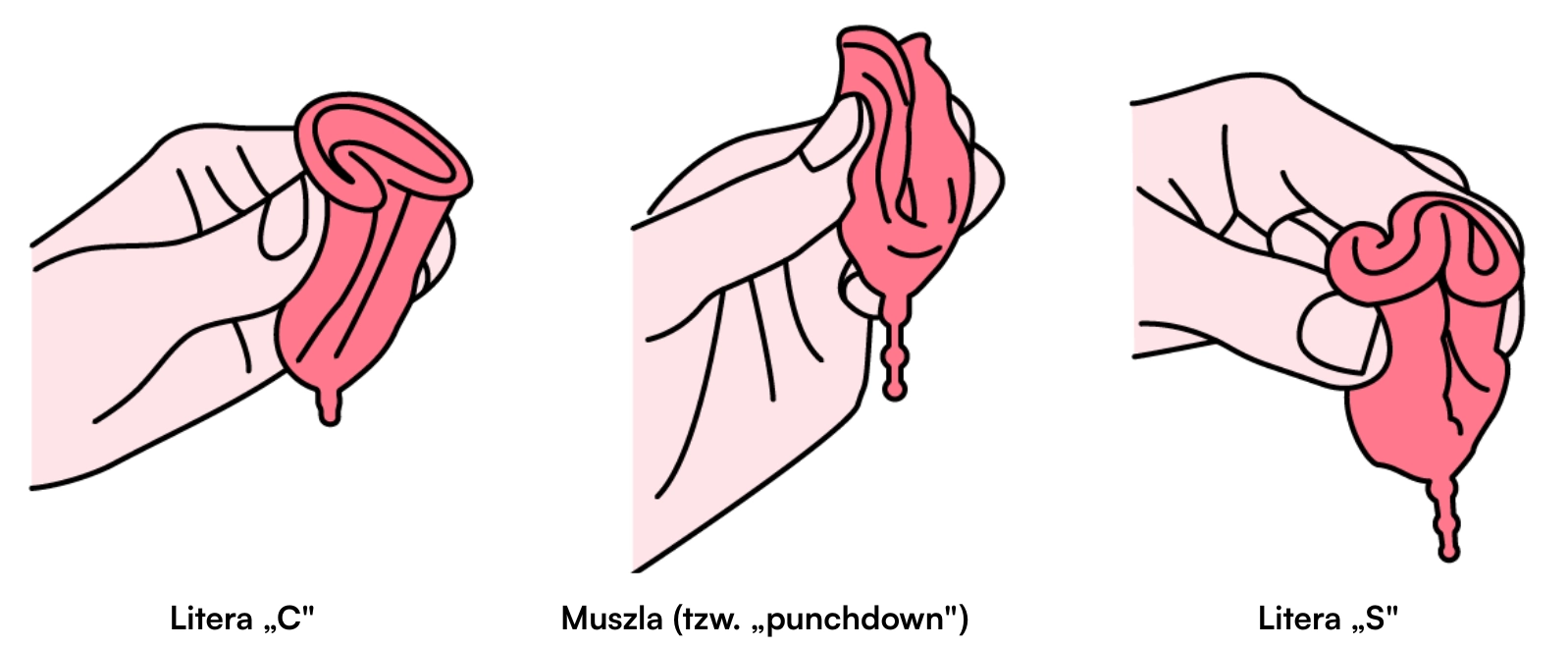 jak złożyć kubeczek menstruacyjny