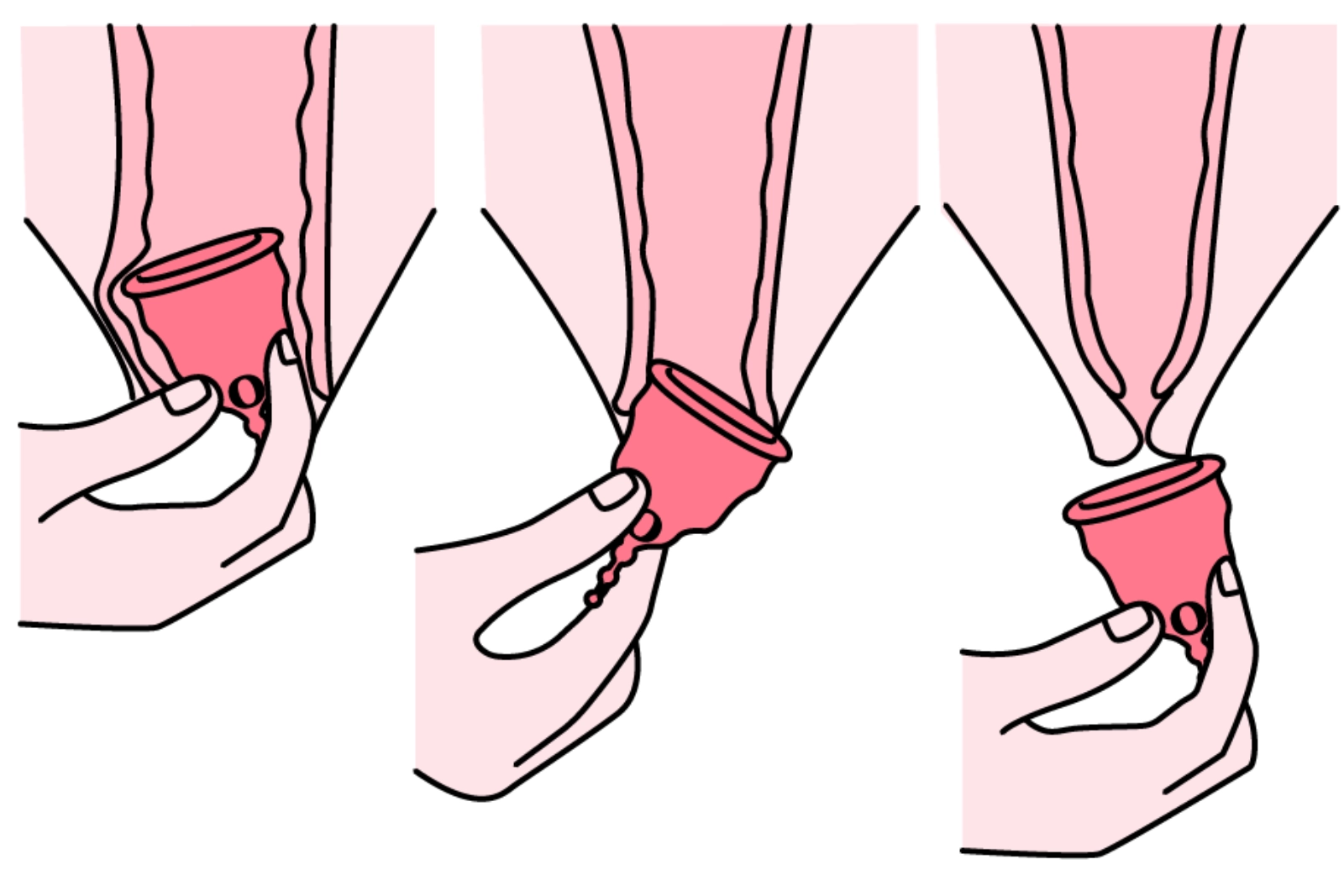 wyjmowanie kubeczka menstruacyjnego