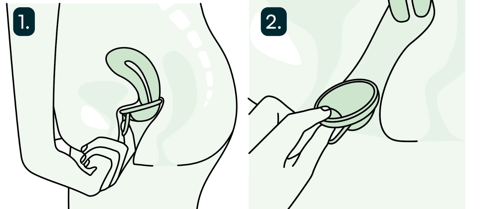 dysk menstruacyjny łatwy do wyjęcia