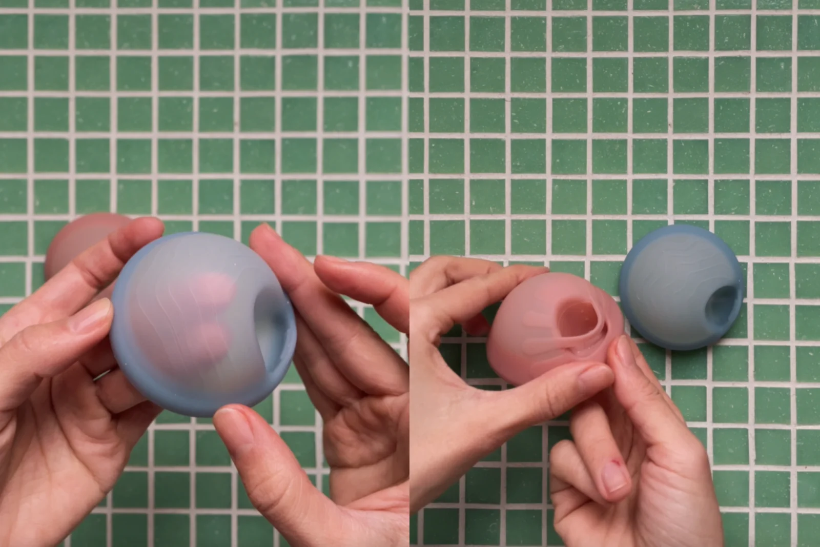 dyski menstruacyjne z tłoczeniami