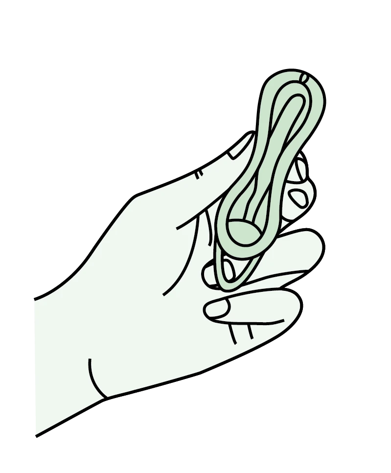 złożenie dysku menstruacyjnego