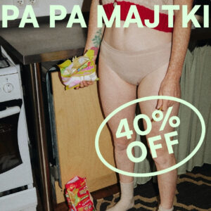 Majtki menstruacyjne hipster medium LIGHT z bawełny GOTS